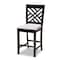 Baxton Studio Caron Gray Upholstered Espresso Finished 5-Piece Wood Pub Set 157-9598-9776 - alternate 5